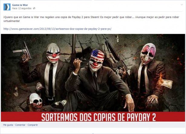 Payday 2 Facebook